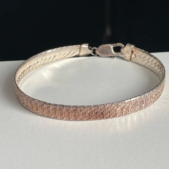 Vintage Milor Sterling Silver 925 bracelet bangle - Picture 9 of 12